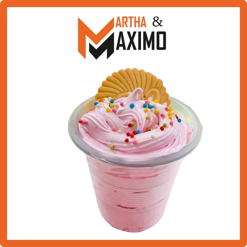 Vasos con merengue