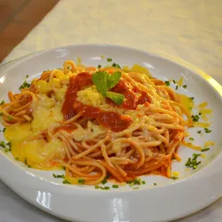 Espagueti de Queso Gouda