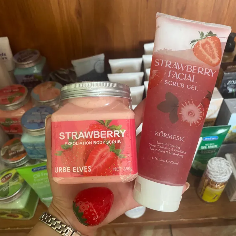 Combo EXFOLIANTE DE FRESAS 🍓 