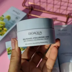 Crema facial ANTIARRUGAS de ácido hialuronico con algas marinas