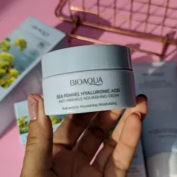 Crema facial de ácido hialurónico con hinojo marino 