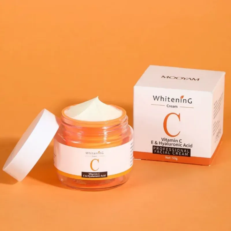 Crema vitamina C, E y ácido hialurónico 