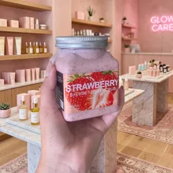 Exfoliante corporal de fresas