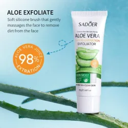 Exfoliante facial de aloe vera