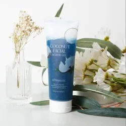 Exfoliante facial de coco