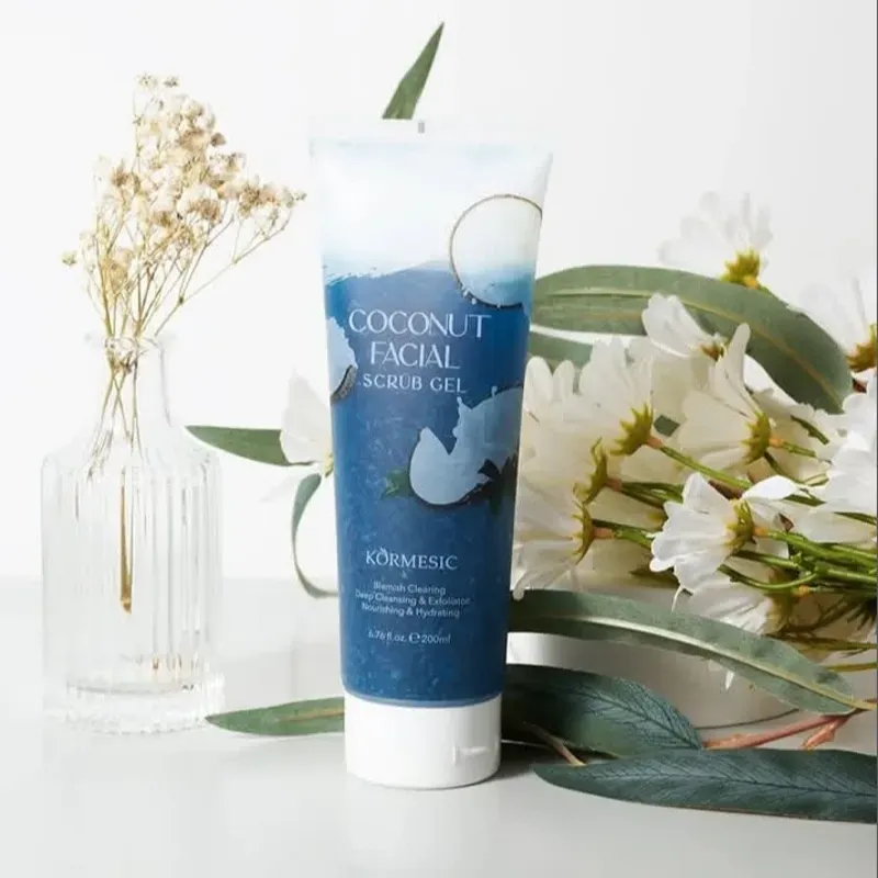 Exfoliante facial de coco