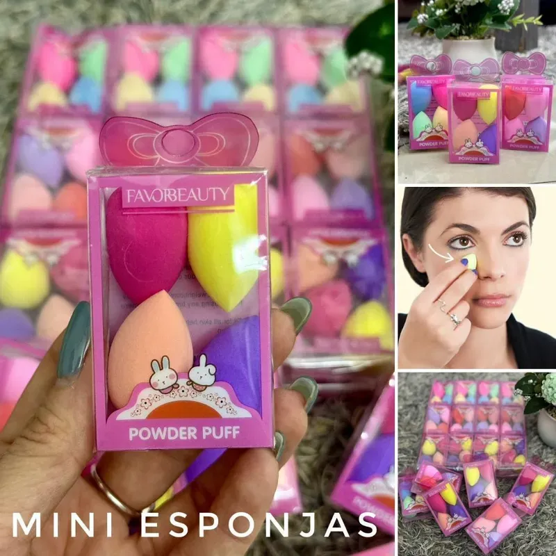 Kit de 4 miniesponjas 