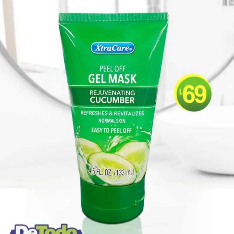 Mascarilla en gel, peel-off de PEPINO