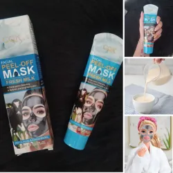 Mascarilla negra de leche para puntos negros