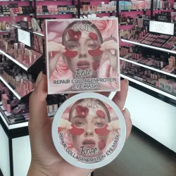 Pote 60 parches de ojos de petalos de rosas