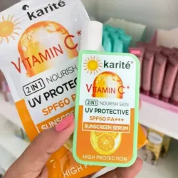 Protector solar con color de Vitamina C