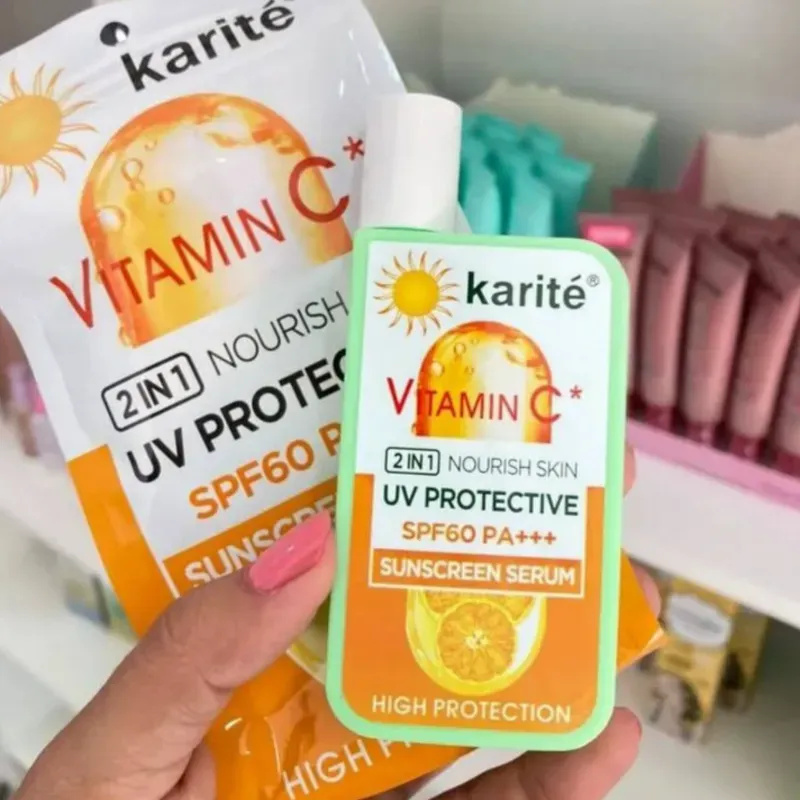 Protector solar con color de Vitamina C