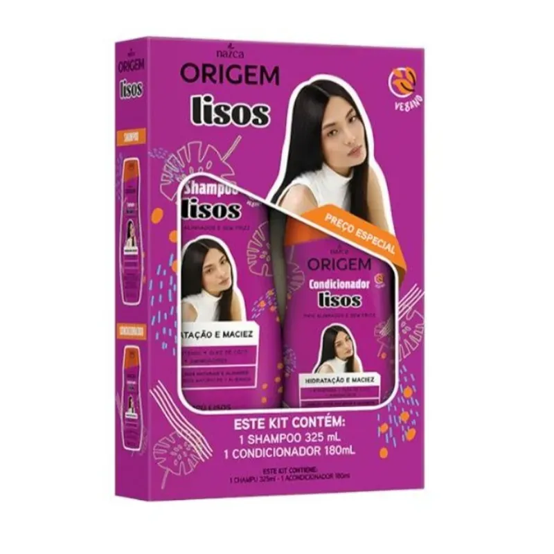 Shampoo + acondicionador para cabello LISO