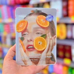 Velo facial de naranja