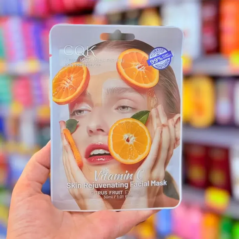 Velo facial de naranja