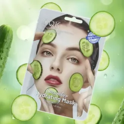 Velo facial de pepino