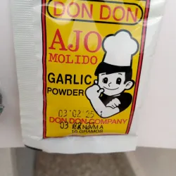Ajo en polvo importado desde Panamá 