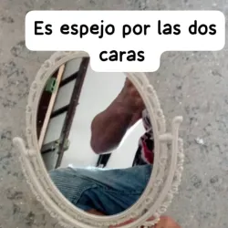 Espejo de mesa doble cara