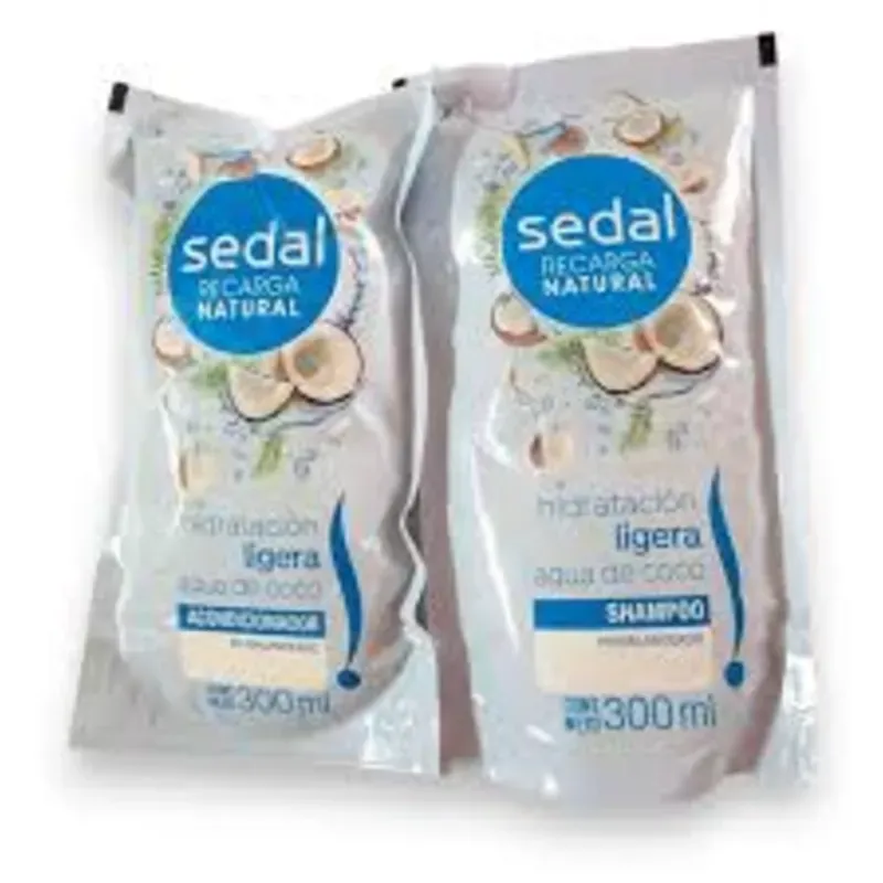 Juego de champú Sedal. Coco