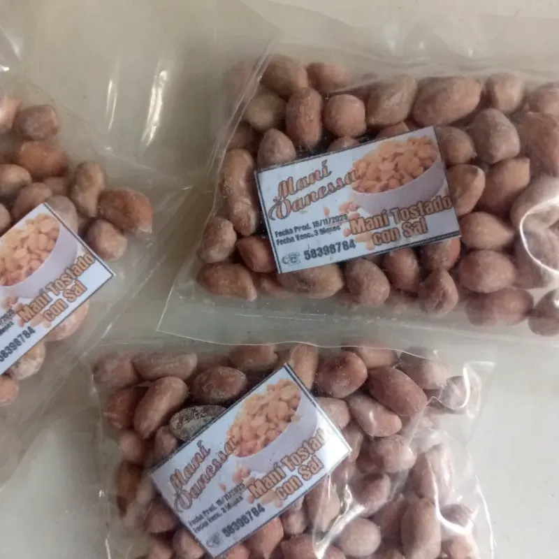 Maní tostado con sal