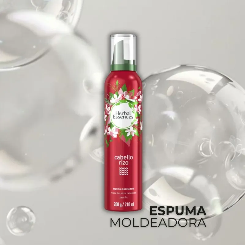 Espuma de rizos Herbal Essences 210ml