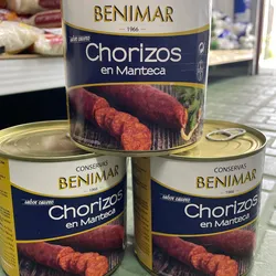 Chorizos en Manteca Conservas Benimar