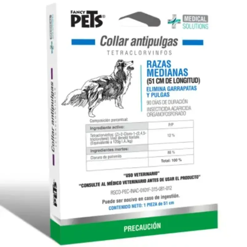 Collar antipulgas para razas medianas 