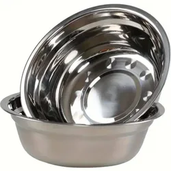 Platos chiquitos de acero inoxidable ondito