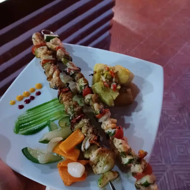 Brochetas de Camarón 