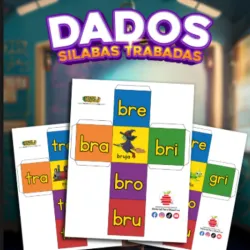 🎲 Dados Silábicos Trabados para Lectoescritura ✨🔤