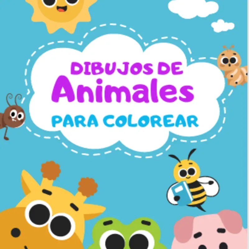 Dibujos de Animales para Colorear 🐶🐱🦁🐘