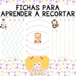 Fichas para aprender a recortar✂️