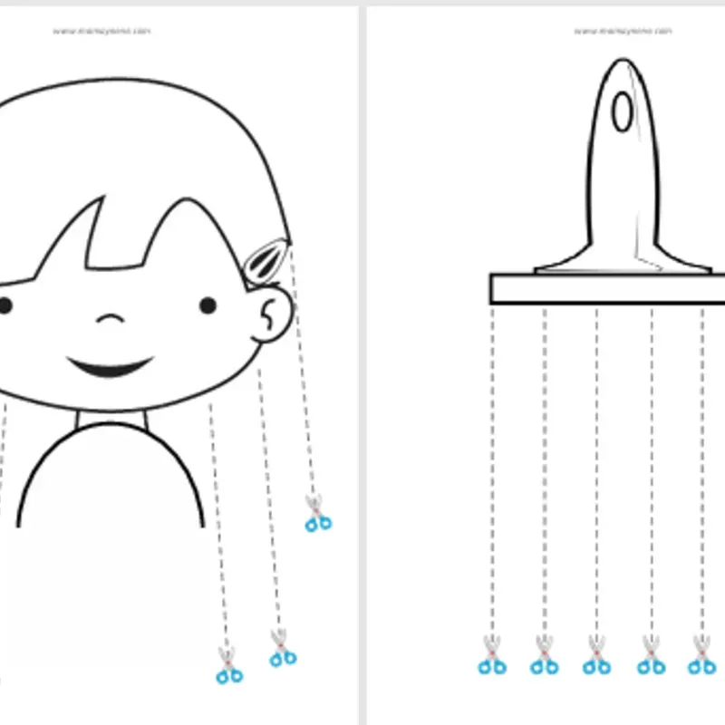 Fichas para trazar y recortar ✍️✂️