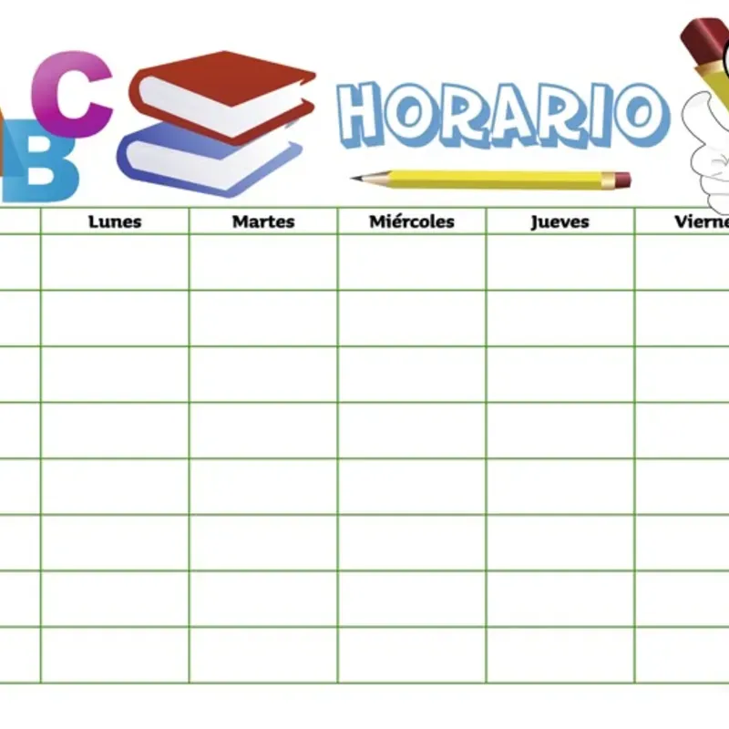 🕒 Horario Escolar 🕒