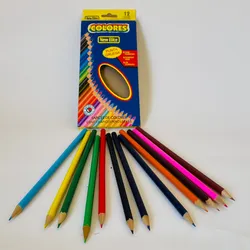 Lápices de colores de 12 unidades