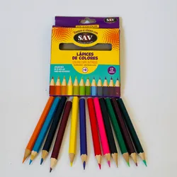 Lápices de colores de 12 unidades