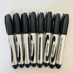 Marcador permanente negro 🖊️🖤