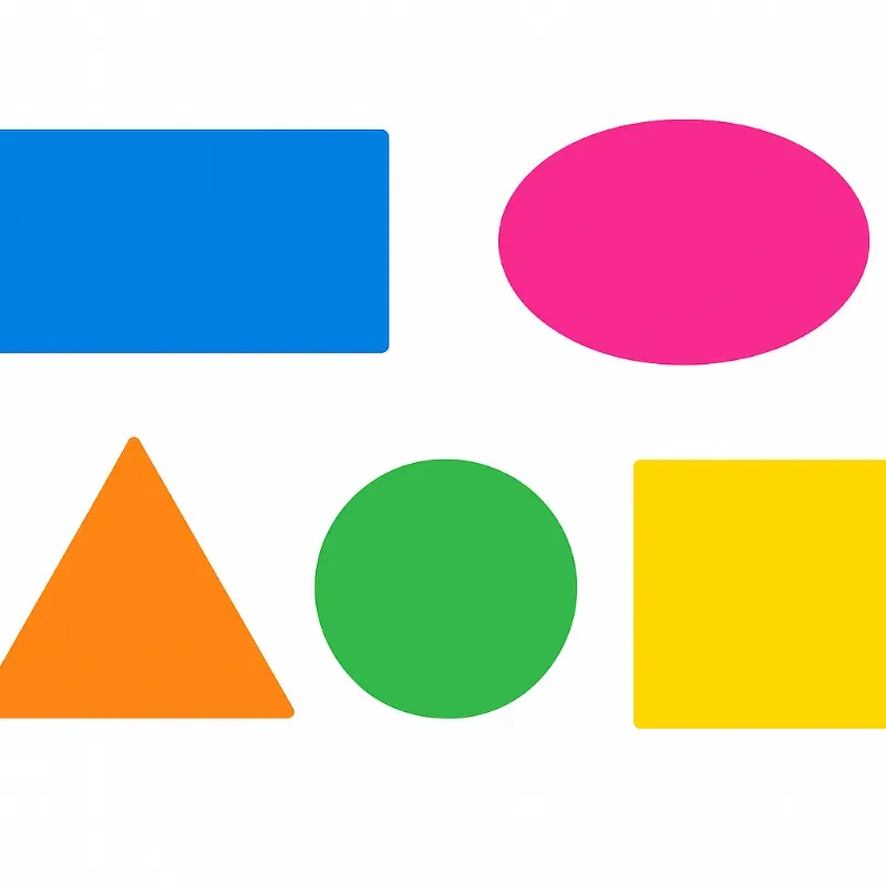 🟢🔺 Paquete de 50 Figuras Geométricas para Asociar 🔵⬛