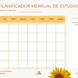 📅📘 Planificador Mensual de Estudio