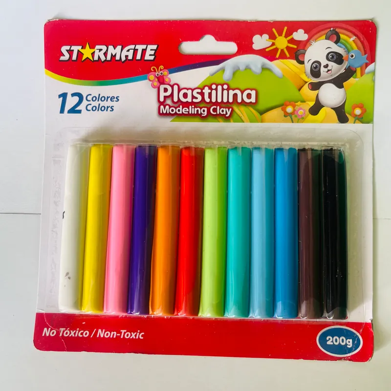 Plastilina sintética de 12  colores