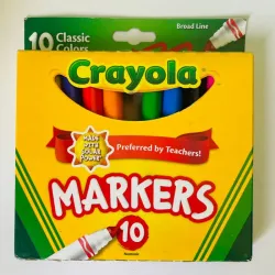 Plumones de punta gorda