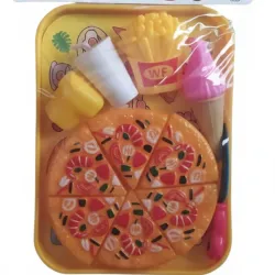 🍕🎉 Set de Merienda con Bandeja y Pizza 🎉🍕