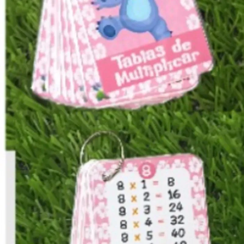 🔢✨ Tablas de multiplicar estilo llavero🔑