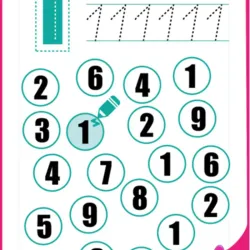 🔢🎨 Traza los Números 1-10 y Colorea