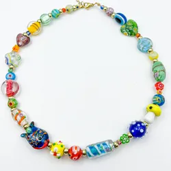 Collar con cristales de murano 🍄