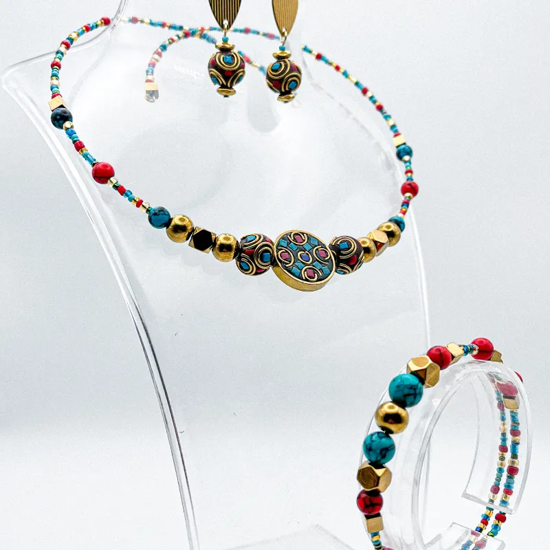 Conjunto estilo tibetano 