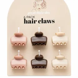 Pack de 6 pinzas pequeñas para el pelo