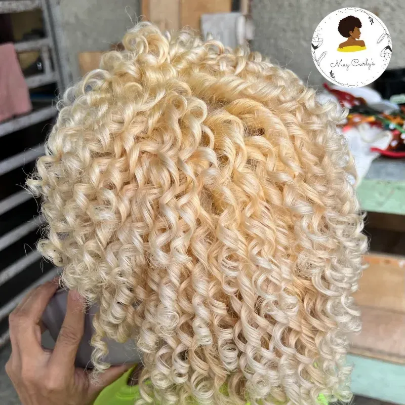 Rizos en Cabello laceado y Descolorado