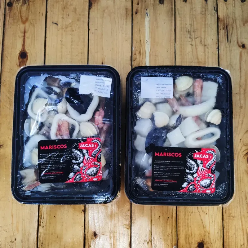 Mixto de mariscos para paella