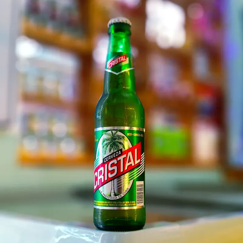 Cerveza "Cristal" de botella